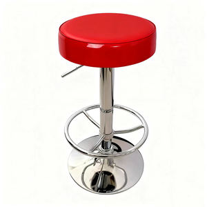 समायोज्य उठाने की दुकान स्टूल, रचनात्मक लौ-पैटर्न राउंड मल, घर अवकाश उच्च-फुट मल - Product Image 6