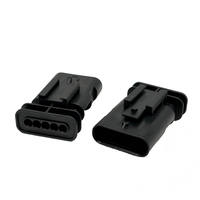 Connecteur Électrique Étanche Automobile 1-2141521-1 pour Fils et Câbles 12V 10A Contact Cuivre Boîtier ABS IP53