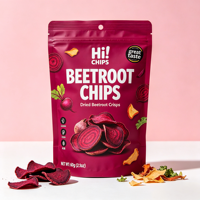 Sachet d'emballage personnalisé anti-odeur, autoportant, doublé en aluminium, refermable avec fermeture éclair, thermoscellable, pour fruits secs, noix et snacks