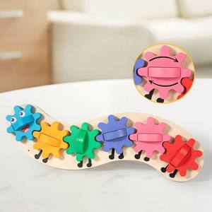 Nouveau design Montessori : Plateau d'apprentissage éducatif en bois pour enfants, avec puzzles numériques et animaux, jouets de comptage pour développer la motricité fine - Product Image 2