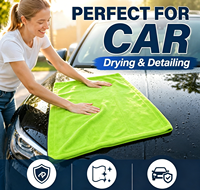 Serviette de voiture en microfibre double face à boucles torsadées 60x90cm 1200 GSM, serviette de séchage et chiffon de nettoyage pour voiture en nano-microfibre