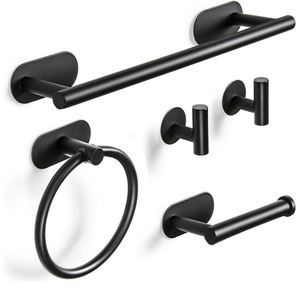 Nouvel ensemble d'organisateurs muraux pour toilettes, accessoires de salle de bain, support de serviettes, porte-papier, étagère pour système de salle de bain - Product Image 1