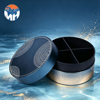 Boîte cadeau ronde pour soins de la peau, personnalisée, écologique, haut de gamme, recyclable, avec estampage à chaud quadricolore, emballage en papier premium, logo