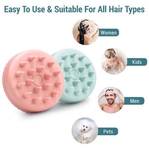 Cepillos para el Cabello con Logotipo Personalizado al por Mayor, Herramientas para el Cuidado del Cabello, Cepillo de Silicona Suave para Masaje del Cuero Cabelludo, Profesional para Barbería y Salón - Product Image 3