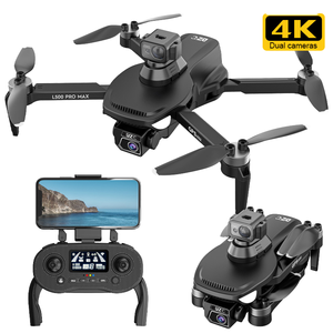 Drone GPS L500 Pro Max avec double caméra, évitement d'obstacles laser 360°, moteur brushless, WiFi 5G FPV, quadricoptère RC pliable avec télécommande LCD. - Product Image 1