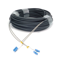 Cordon FTTA CPRI Fibre Optique LC Blindé Extérieur Câble GYFJH Ramifié Double LC BBU RRU