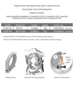 Collar ajustable para gatitos, suministros para perros y gatos, collar para mascotas, reduce el estrés, feromonas, alivia el collar calmante - Product Image 5