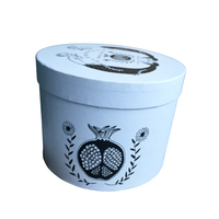 Boîte d'emballage cadeau cylindrique ronde en papier de luxe personnalisée avec couvercle