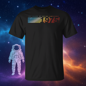 T-shirt per il 50° anniversario del 1975, design vintage a tema spaziale - Product Image 3