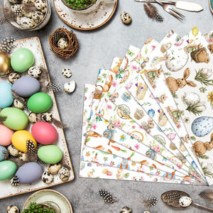 Papier d'emballage pour <span class=keywords><strong>lapin</strong></span> et œufs de pâques, 10 pièces, fournitures de fête pour emballage cadeau, DIY - Product Image 5