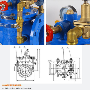 HBYS cina applicazione generale pressione riduzione valvola di controllo della pompa dell'acqua e chiusura di emergenza caratteristiche - Product Image 6