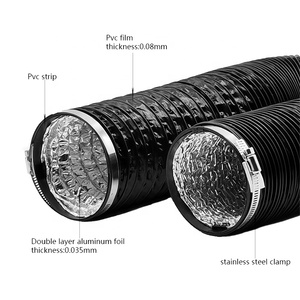 Trung Quốc Nhà cung cấp PVC spiro Duct và linh hoạt nhôm ống cho HVAC Hệ thống bộ phận - Product Image 5