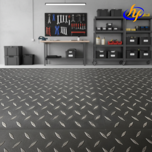 Revêtement de sol de garage protecteur en PVC, vente en gros d'usine, rouleau de revêtement de sol en vinyle linoléum avec support en feutre, anti-salissure et imperméable - Product Image 5