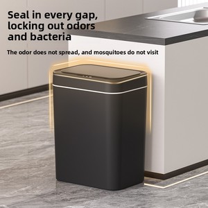 Poubelle intelligente rechargeable de haute qualité 16L avec capteur, fonctionnant avec des piles AA, pour intérieur, extérieur, cuisine, salle de bain, ouverture automatique du couvercle - Product Image 6