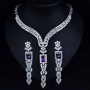 Hibride Nieuwste Ontwerp Indian Sieraden Vrouwen Bruids Sieraden Sets Met Ketting Oorbellen Set Vrouwen Jurk Feestaccessoires N-1054 - Product Image 3