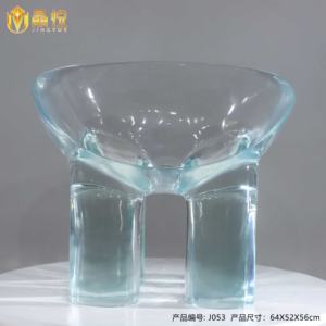 JingYue mobilier moderne de luxe transparent en résine personnalisé chaise éléphant artificielle ornement sculpture artisanale - Product Image 5