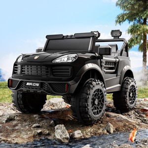 Voiture électrique pour enfants avec musique Bluetooth, batterie 12V 7Ah, 4 roues motrices, voiture jouet peinte avec siège en cuir, roues en EVA, modèle M19 - Product Image 4