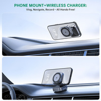 Nouveau support de charge magnétique sans fil universel portable 15W à ventouse pour voiture, charge rapide