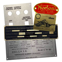 Insigne personnalisé en laiton gravé au laser plaques en laiton plaque signalétique en aluminium anodisé logo étiquette ss plaque signalétique en métal en acier inoxydable