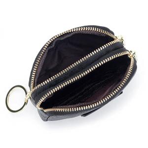 Monedero AndoBag para Mujer, de Cuero Vacuno Genuino, Mini Cartera con Doble Cremallera y Llavero, Bolsa de Moda para Guardar Lápiz Labial 208 - Product Image 6