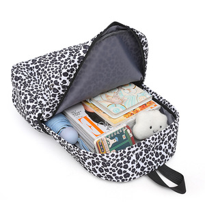 3-in-1 Combination Bag <b>Set</b> Large Capacity Student Backpack Leopard Print Student Schoolbag Pencil case <b>Lunch</b> Bag - Product Image 4