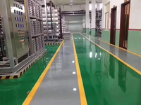 Revêtement de sol en époxy de couleur unie, durable et écologique, avec couleur personnalisée pour entrepôts et garages, antidérapant, qualité industrielle