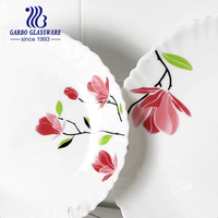 Service de Table en Verre Opale Trempé Blanc Qualité Alimentaire, Comprenant Assiettes Plates, Bols et Théière, Ensemble de 26 Pièces, 28 Pièces ou 33 Pièces