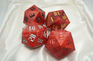 <span class=keywords><strong>Dados</strong></span> <span class=keywords><strong>de</strong></span> Titan hechos a mano <span class=keywords><strong>de</strong></span> 54MM, <span class=keywords><strong>dados</strong></span> grandes con bordes afilados para DND, mazmorras y dragones, <span class=keywords><strong>dados</strong></span> RPG D20, Tinta acrílica personalizada, Color gigante - Product Image 2