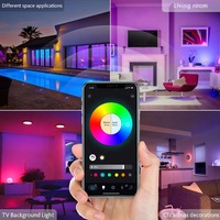 Éclairage moderne intelligent pour la maison Télécommande APP WiFi Commande vocale 30W CCT RGB Plafonnier LED intelligent