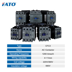 Fato cfc3 loạt Contactor 3P no + NC 9a-95a AC50/60Hz 220/380/660V điện từ ba giai đoạn điều khiển động cơ với phụ trợ - Product Image 6