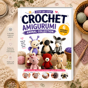 Libro de crochet Haichuang, 6 patrones de adorables amigos, guía paso a paso de amigurumi para principiantes e intermedios - Product Image 2