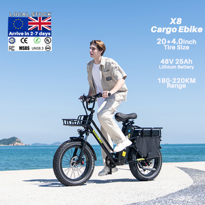 Bicicleta Eléctrica Familiar KOOLUX X8 65Ah de Largo Alcance, Disponible en la UE y el Reino Unido, con Asiento para Niños y Portaequipajes Trasero, Certificación CE EN15194 X8 X8 - Product Image 2