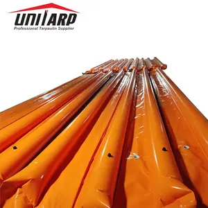 UV Resistant 900gsm PVC Tarpaulin Fabrics for PVC Oil Boom Silt Curtain