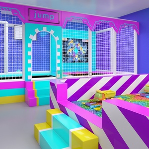 Aoleao Aire de Jeu Intérieure Commerciale pour Enfants, Personnalisée, Tendance, avec Piscine à Balles, Toboggans et Trampoline, Certifiée CE TUV - Product Image 2
