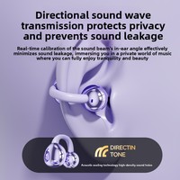 Écouteurs TWS à Clip Ouvert V6.0, Casque Sans Fil à Conduction Aérienne, Appel HD ENC, Écouteurs Sportifs avec Affichage Numérique