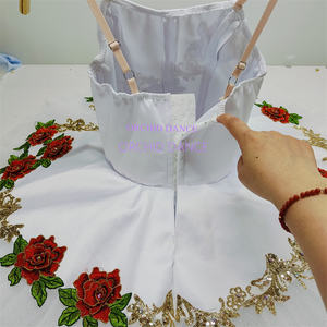 Alta calidad <span class=keywords><strong>7</strong></span> capas niños niñas adultos Le Réveil <span class=keywords><strong>De</strong></span> Flore rendimiento desgaste Floral blanco Ballet tutú disfraces - Product Image 6