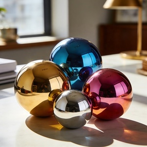 Esferas Huecas de Acero de Color Personalizado, Globo Azul de Acero Inoxidable, Bola Decorativa - Product Image 6