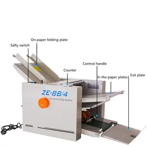Máquina automática de plegado de papel para instrucciones/folletos/plegado de papel