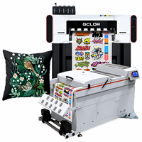 Printer DTF Format Lebar GCLOR 600mm, Tinta DTF Mendukung Kepala Cetak Ganda I1600/i3200, Penggoyang Bubuk Otomatis, dan Pengeringan untuk Pakaian