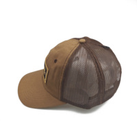 Gorra de Malla de Alta Calidad Hecha en Fábrica, de Algodón, Personalizable con Etiquetas Tejidas y Tiras en Relieve, Admite Impresión de Logotipo
