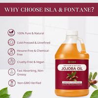 Huile de Jojoba Multi-Usages, Esters Pressés à Froid, Naturelle, pour le Visage, la Peau, les Cheveux, le Massage, les Soins de la Peau, la Fabrication de Savon, l'Aromathérapie