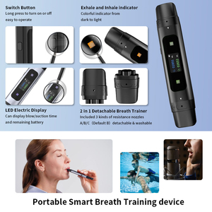 Entrenador de Respiración con Pantalla en Tiempo Real, Doble Canal de Inhalación/Exhalación, 3 Niveles de Resistencia, Portátil - Product Image 5