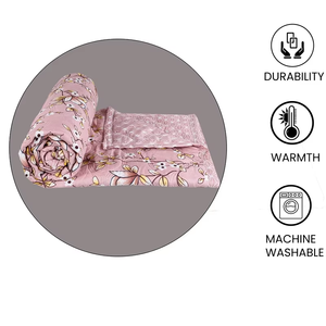 เตียงไมโครไฟเบอร์แสนสบายผ้าคลุมเตียงนอนคู่นุ่มสบายน้ำหนักเบาและระบายอากาศได้ดี220 GSM ผ้าห่ม AC เหมาะสำหรับเครื่องนอนทุกฤดูกาล - Product Image 3