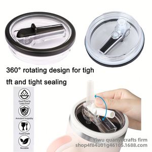 Mm 40oz Foldable Straw Car Cup Silicone Lid <b>Sealed</b> Leak-proof Lid Large Capacity Ice Cup Transparent Plastic Lid - Product Image 3