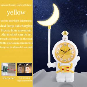 <span class=keywords><strong>Reloj</strong></span> de aprendizaje <span class=keywords><strong>para</strong></span> niños, astronauta, luz LED nocturna, <span class=keywords><strong>reloj</strong></span> despertador de escritorio, <span class=keywords><strong>Reloj</strong></span> inteligente <span class=keywords><strong>para</strong></span> niños, relojes de mesa - Product Image 2