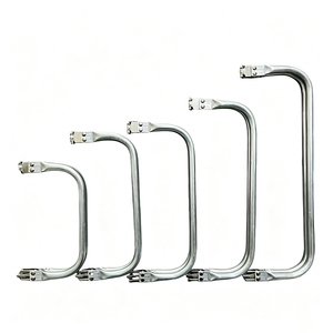 Ensemble de poignées en alliage d'aluminium 16 20 22 25 cm avec fermoir métallique à charnière pour accessoires de sac, fabrication artisanale de sacs DIY, vente en gros - Product Image 4