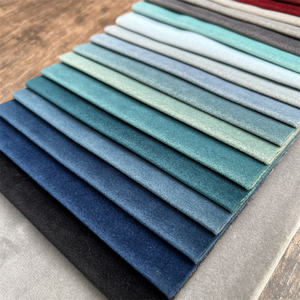 2025 новый дизайн однотонная окрашенная ткань для дивана 100% полиэстер очень мягкая Турецкая бархатная ткань для дивана cc250 - Product Image 4