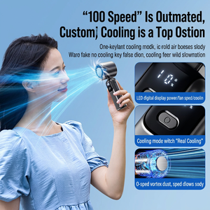 Handheld folding neck fan Portable semiconductor cooling Travel office outdoor cooler Turbo air cooler handheld - Product Image 6