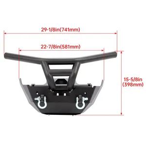 Parachoques Delantero de Acero con Soporte para Cabrestante para Can-Am <span class=keywords><strong>Maverick</strong></span> <span class=keywords><strong>X3</strong></span> y <span class=keywords><strong>X3</strong></span> <span class=keywords><strong>MAX</strong></span> Modelo 17-24 - Product Image 2