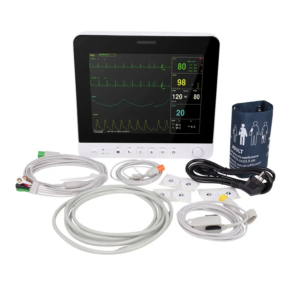 Fornecedores de equipamentos médicos CONTEC CMS8000-1 paciente monitor simulador sonda sp02 para diagnóstico remoto toque